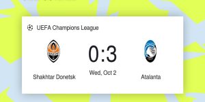 Kết quả Shakhtar Donetsk vs Atalanta, vòng 2 Champions League 10 Kết quả trận đấu Shakhtar Donetsk vs Atalanta, vòng 2 Champions League